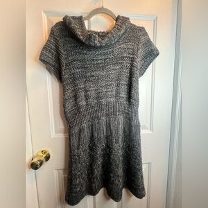 Dressbarn Gray Knit Sweater Dress